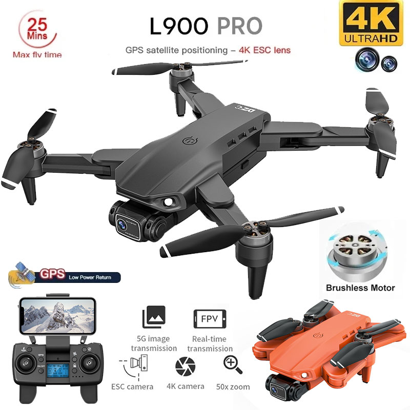 Drone Gps Rc Tt36 - Квадрокоптер L900 Pro складной с GPS