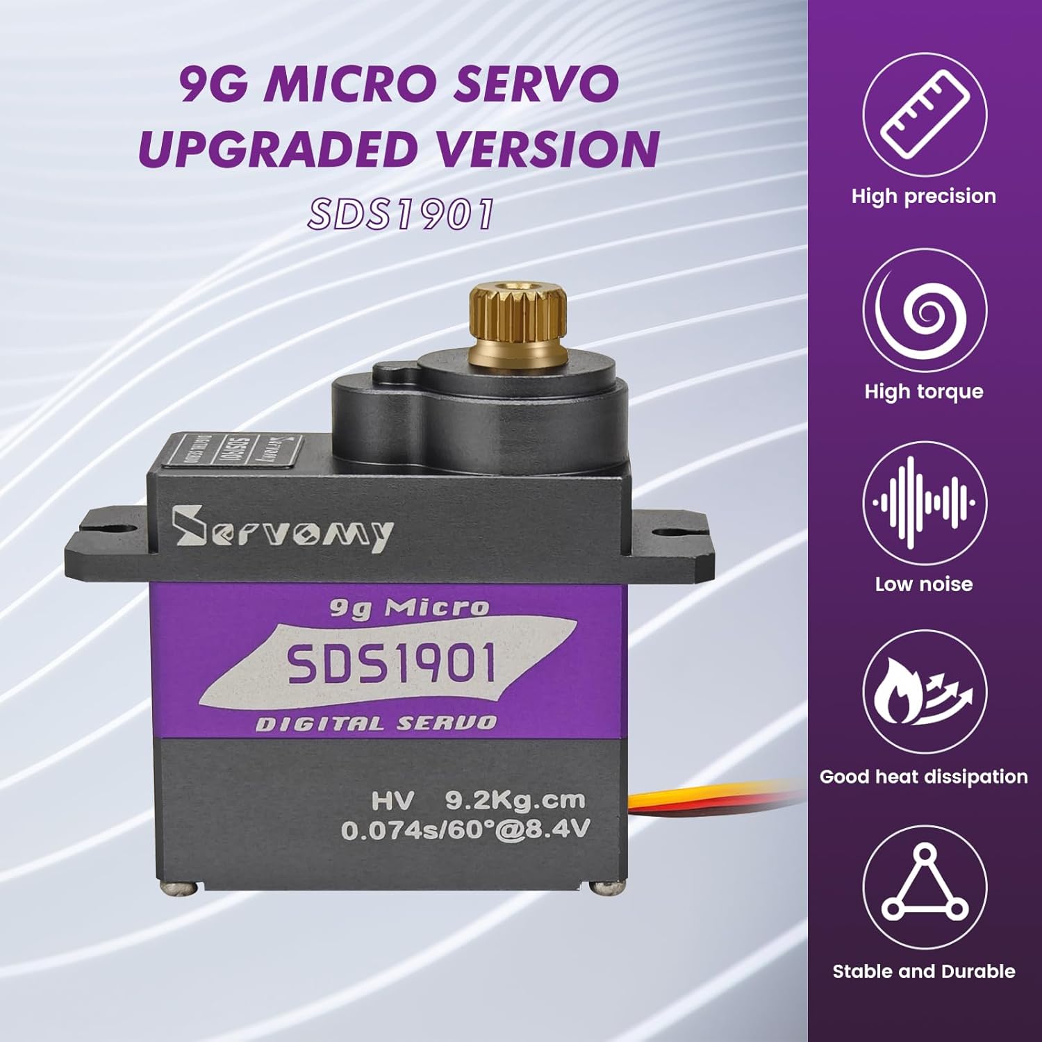 Rc Car Servo - SERVOMY-SDS1901 Цифровой 9G микросердечник 9 кг