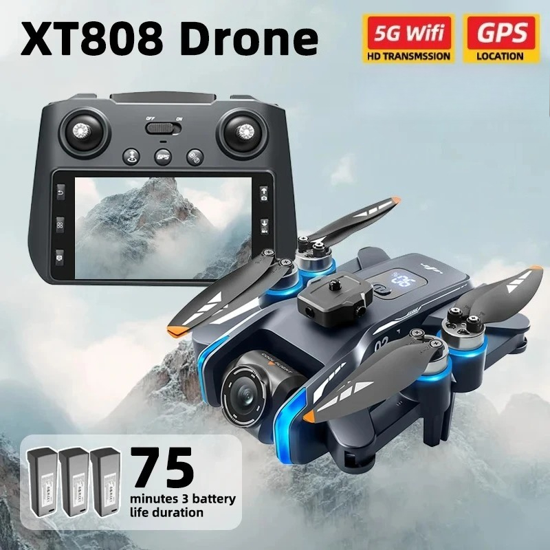 Drone Gps Rc Tt36 - Оригинальный дрон XT808 Pro MAX 4K