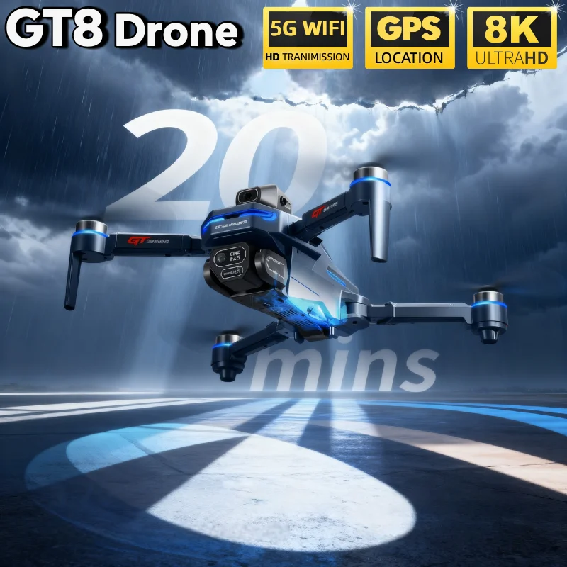 ГОРЯЧИЙ Для LSRC GT8 Дрон 4K П – обзор и цена Drone Gps Rc Tt36