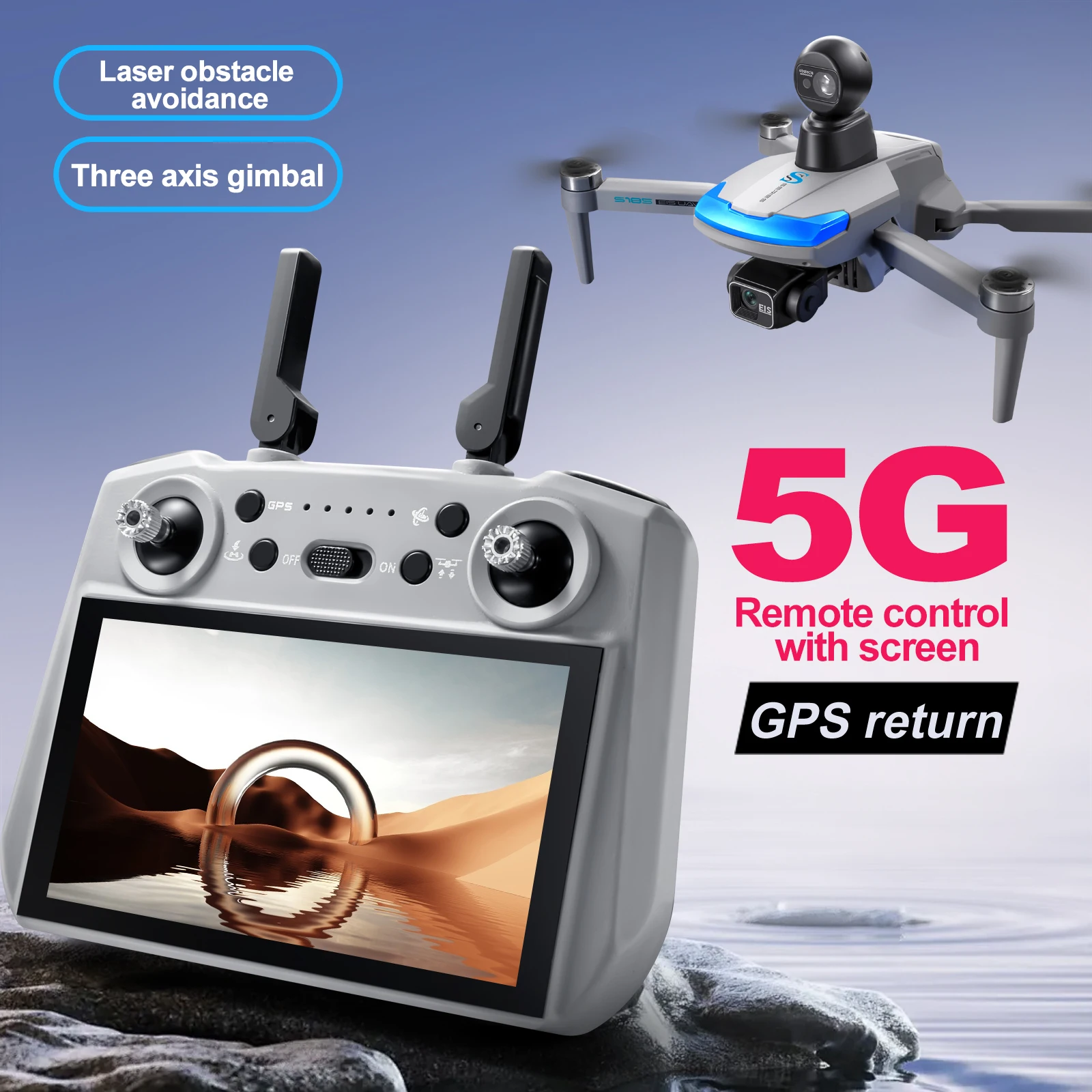 S185 Профессиональный дрон 2,7 – обзор и цена Drone Gps Rc Tt36