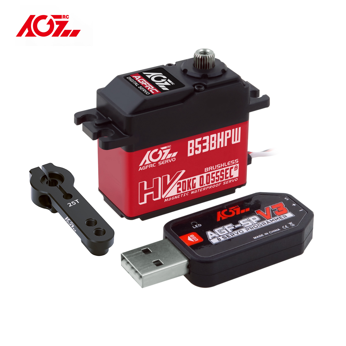 Сервопривод AGFRC B53BHPW HV S – обзор и цена Rc Car Servo