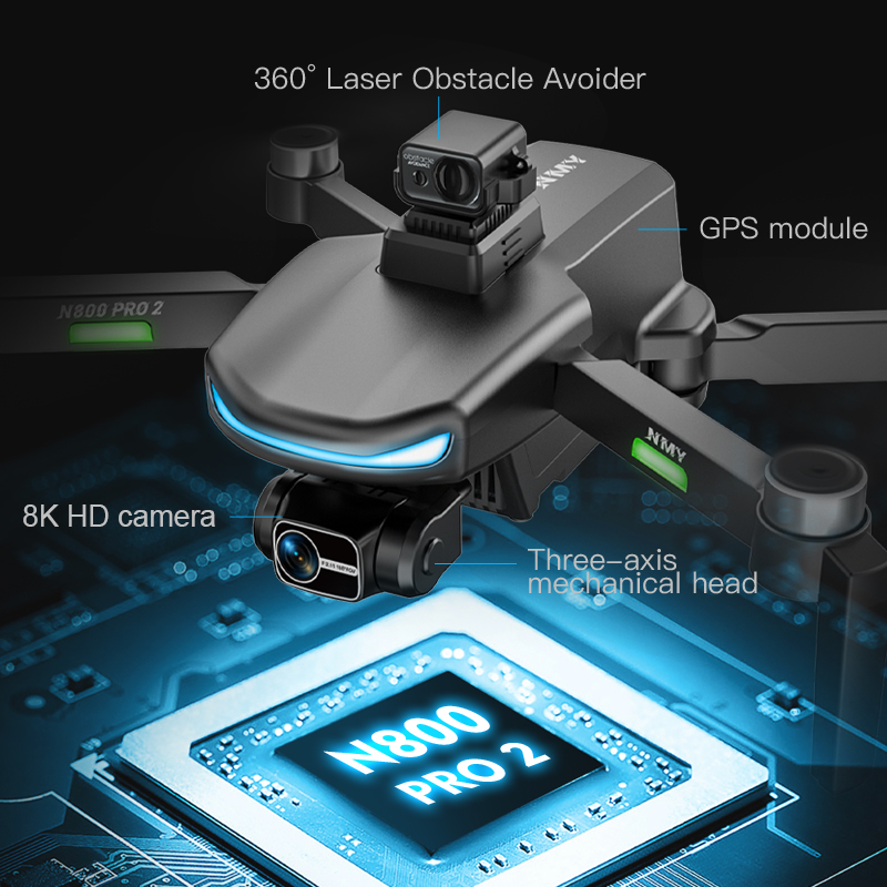 Профессиональный GPS-дрон N800 – обзор и цена Drone Gps Rc Tt36
