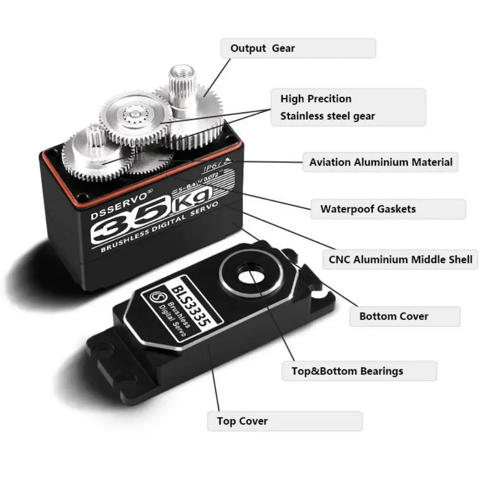35 кг BLS3335 цифровой серводв – обзор и цена Rc Car Servo