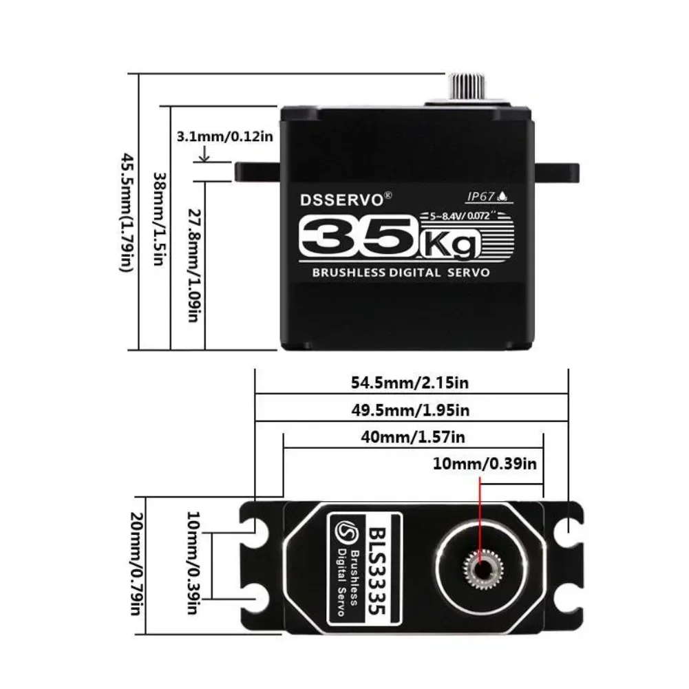 35 кг BLS3335 цифровой серводв – обзор и цена Rc Car Servo